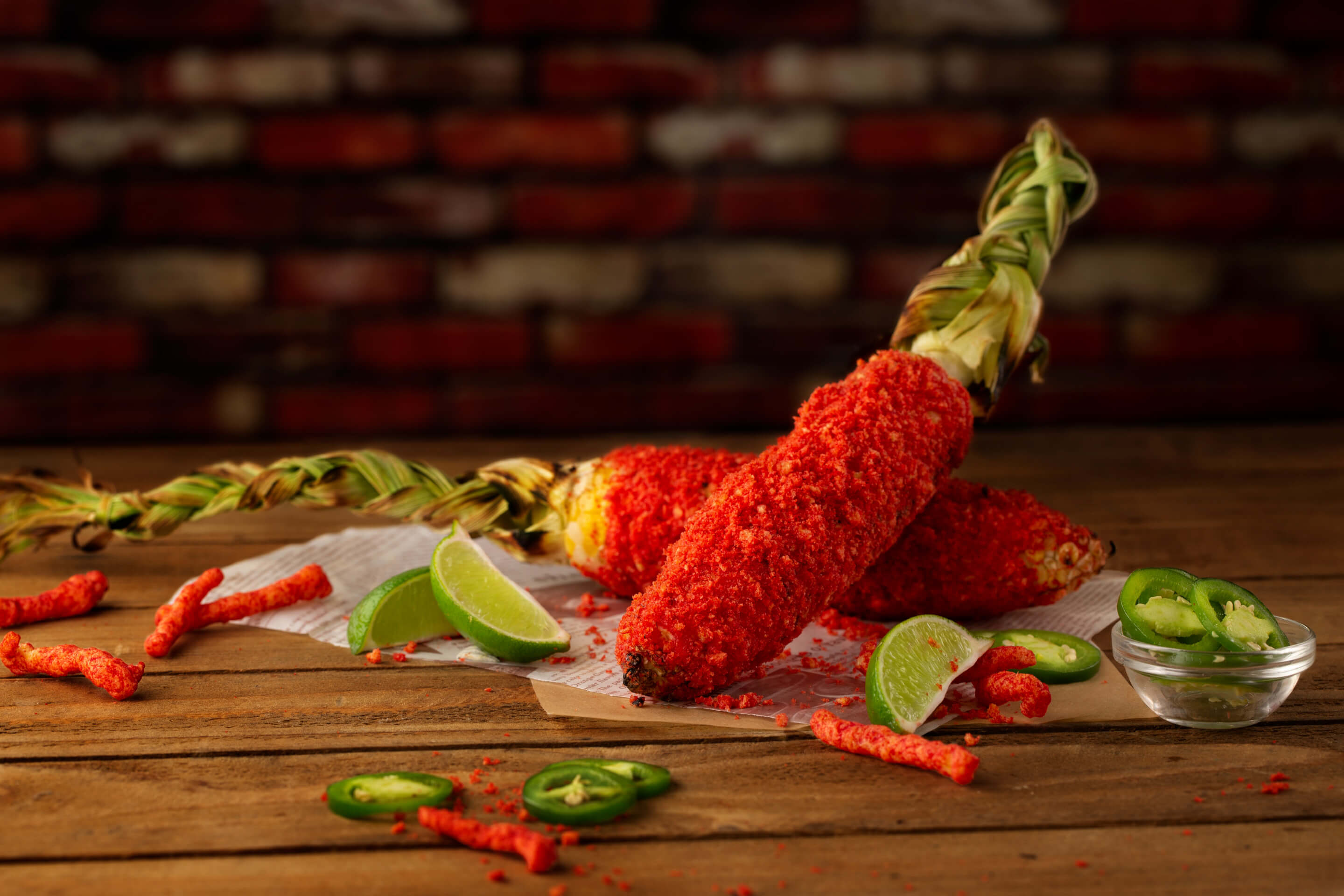 CHEETOS® FLAMIN' HOT® Elote on the Cob | PepsiCo Foods North America  Foodservice